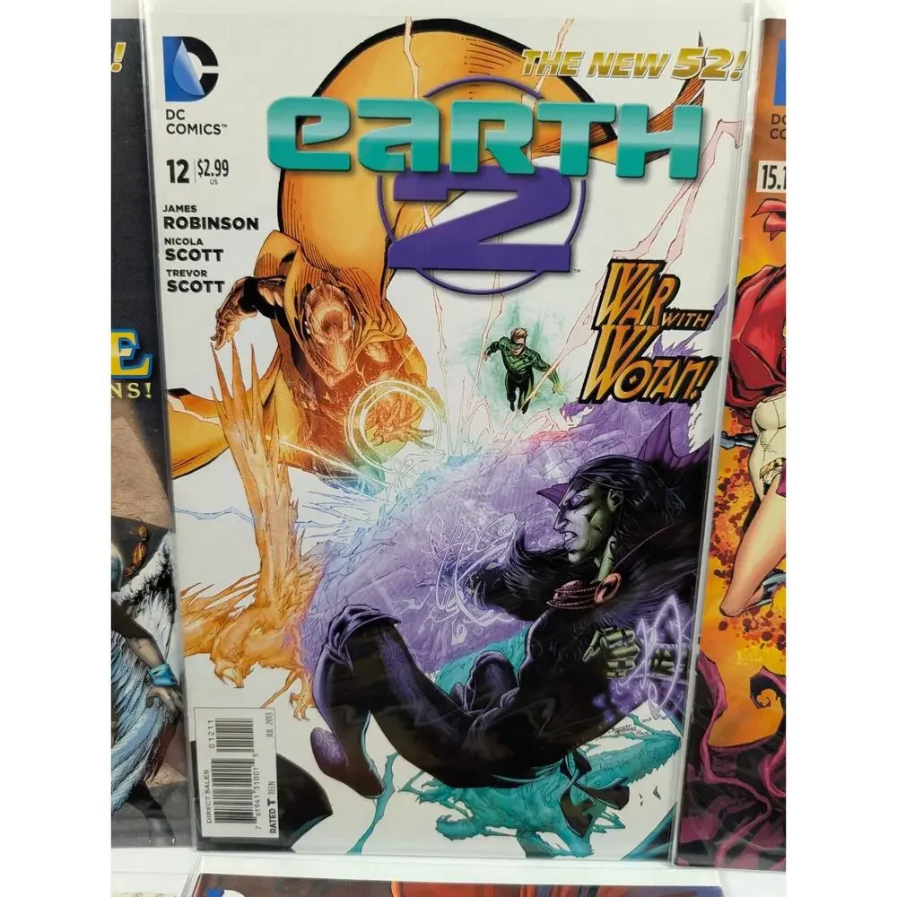Earth 2 Comic Lot of 12 Issues Spanning #10-32 DC Comics + 2 Earth 2: Worlds End
